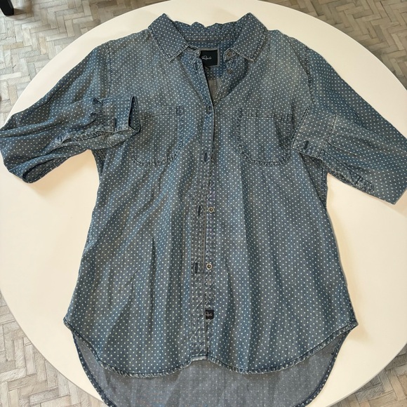 RAILS BLUE BUTTON DOWN with STAR DETAILS - Picture 3 of 6